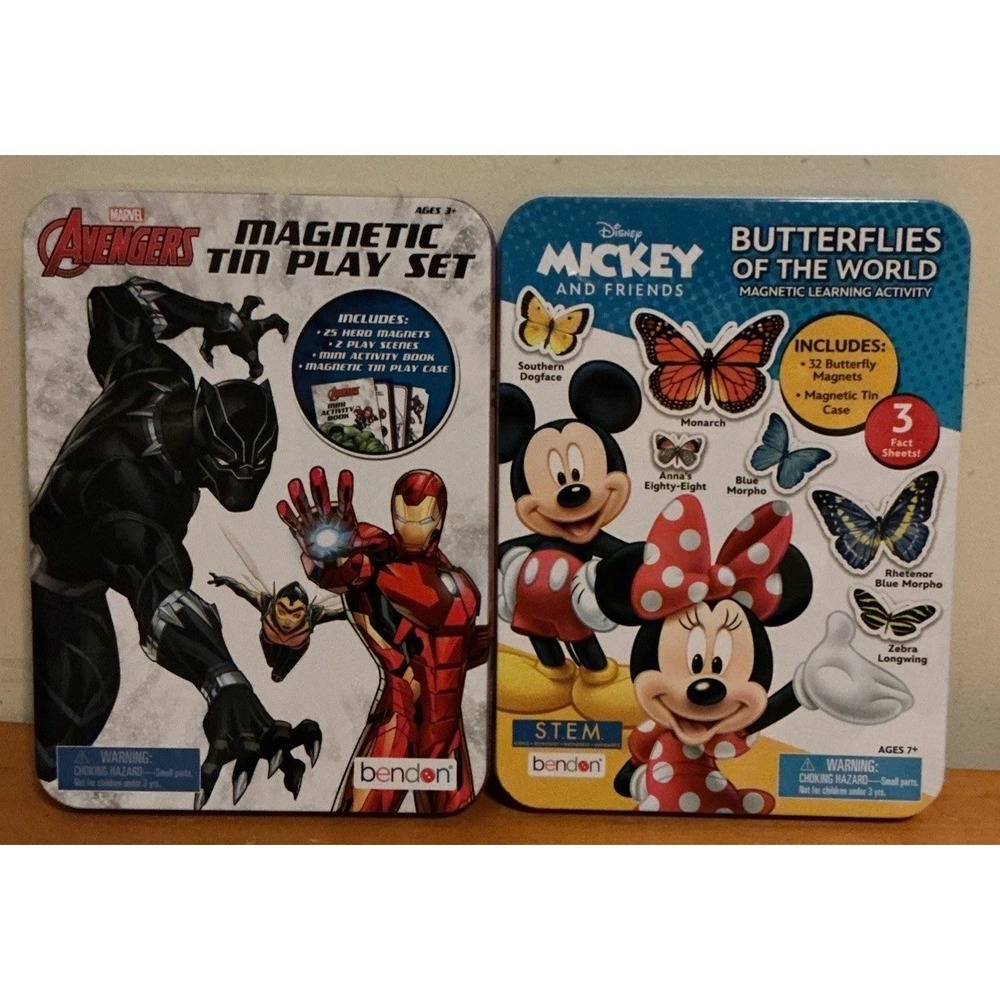 Bendon Disney Mickey Mouse And Friends And Marvel Avengers Magnetic Play‎ Set